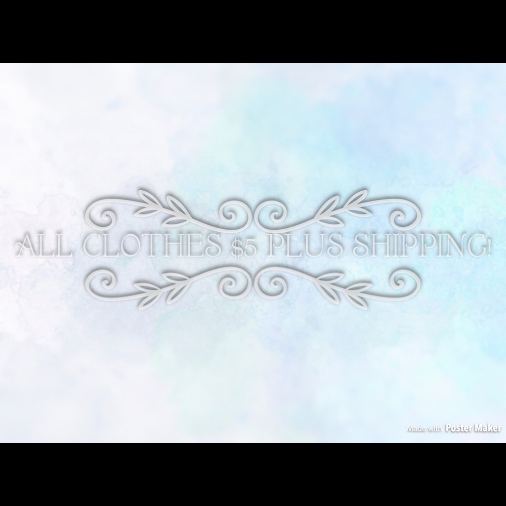 All clothes $5!!